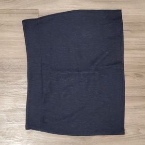 Faux Denim Mini Skirt